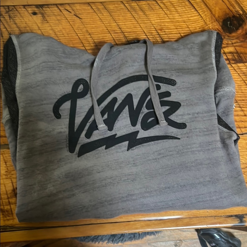 Vans Charcoal Hoodie with Black Graphic
